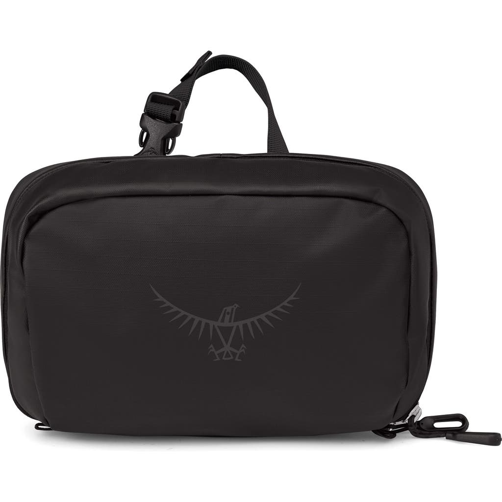 Osprey Transporter Water Resistant Toiletry Kit In Raven Black/black