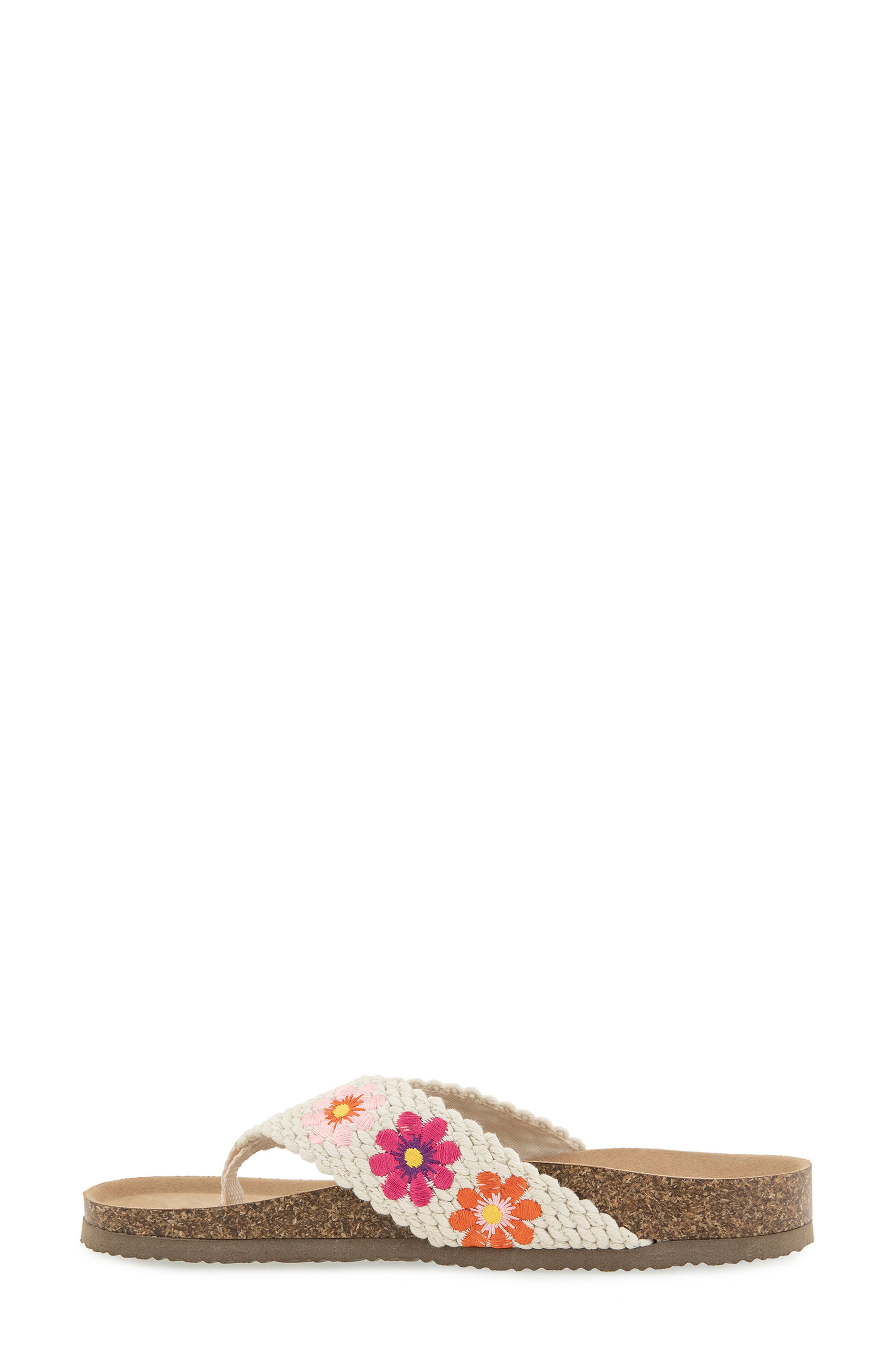 UNIONBAY Minha Flip Flop, Alternate, color, Natural Flower