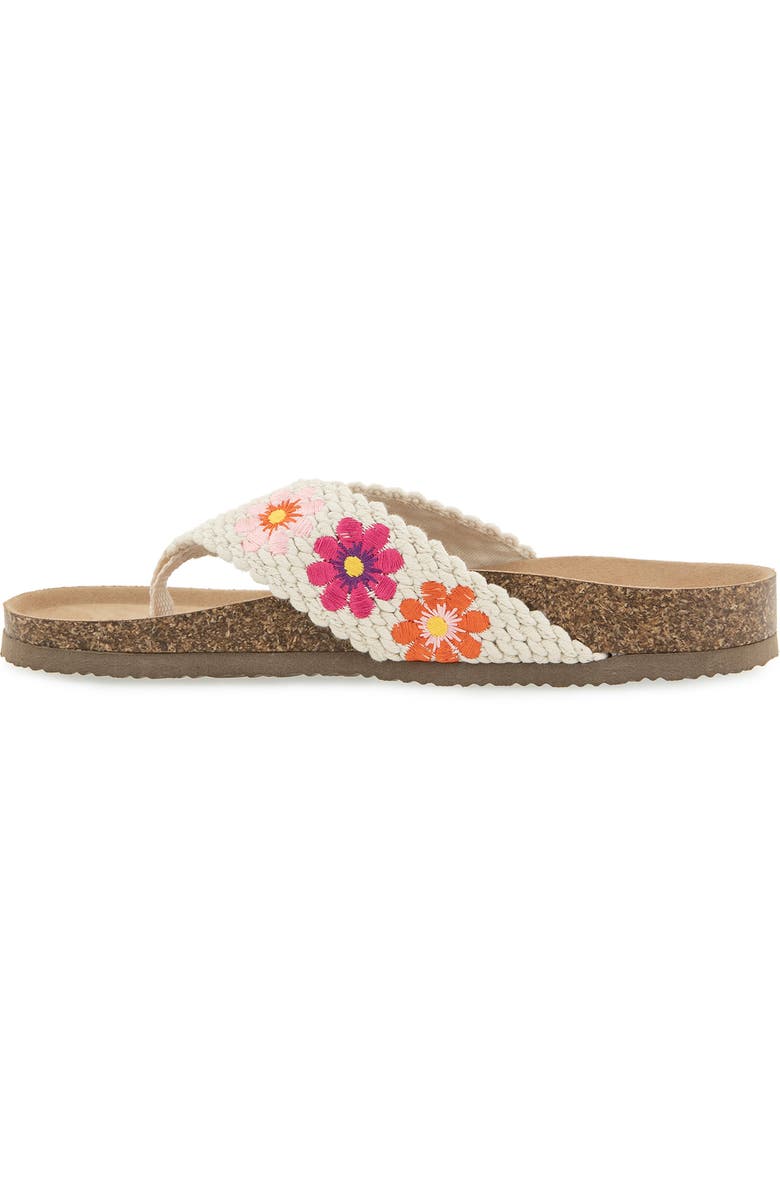 UNIONBAY Minha Flip Flop, Alternate, color, Natural Flower