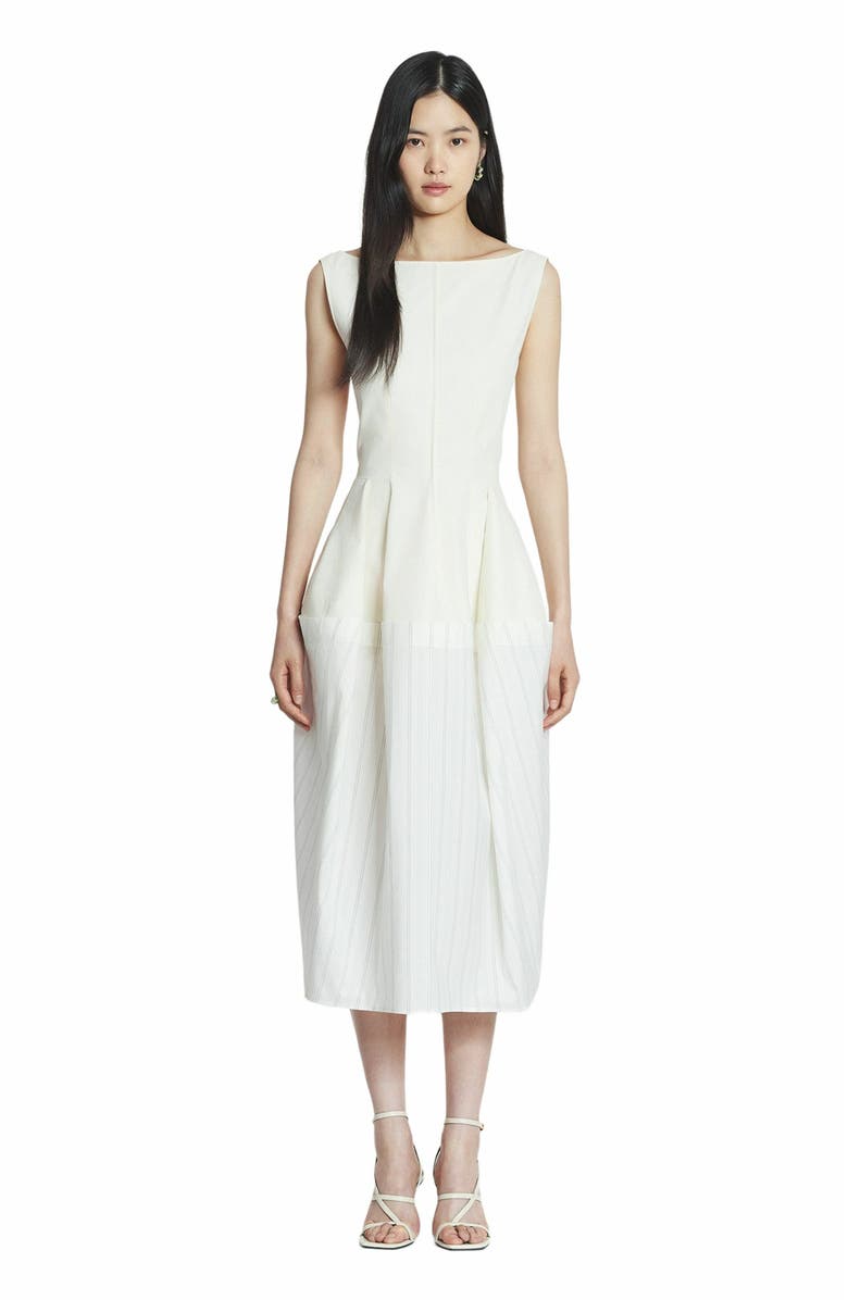 Lanvin Cotton Peplum Dress, Main, color, 