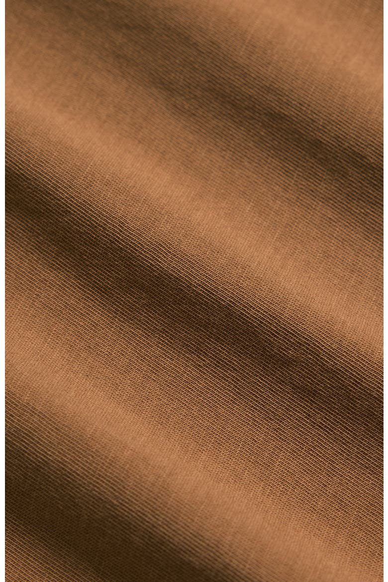 Organic Softspun V-Neck Tee, Alternate, color, Brown Sugar