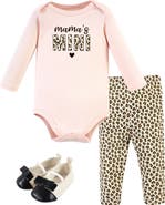 Hudson Baby Girl's Long-sleeve Bodysuit, Pants, And Footwear Outfit