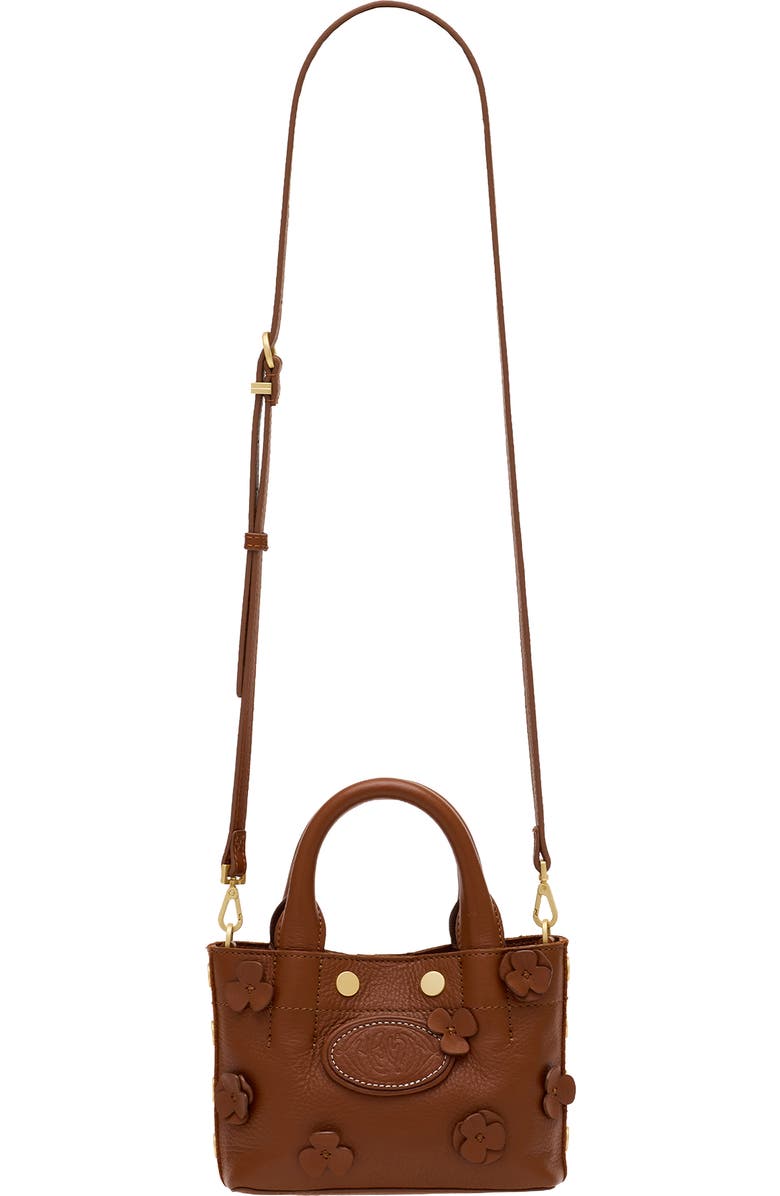 HAMMITT Mini Olympia Leather Tote, Alternate, color, Sienna Flora/ Brushed Gold