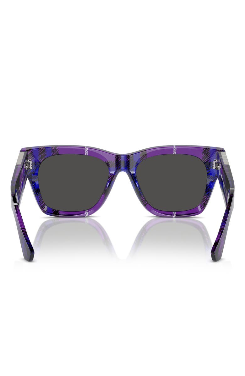 Burberry Elevated Check 52mm Square Sunglasses, Alternate, color,