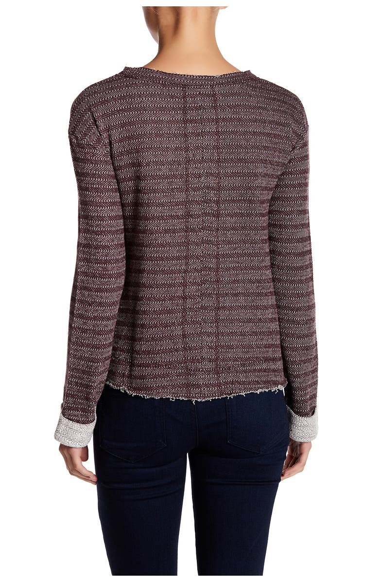 Melrose and Market Herringbone Pullover Sweater, Alternate, color, 