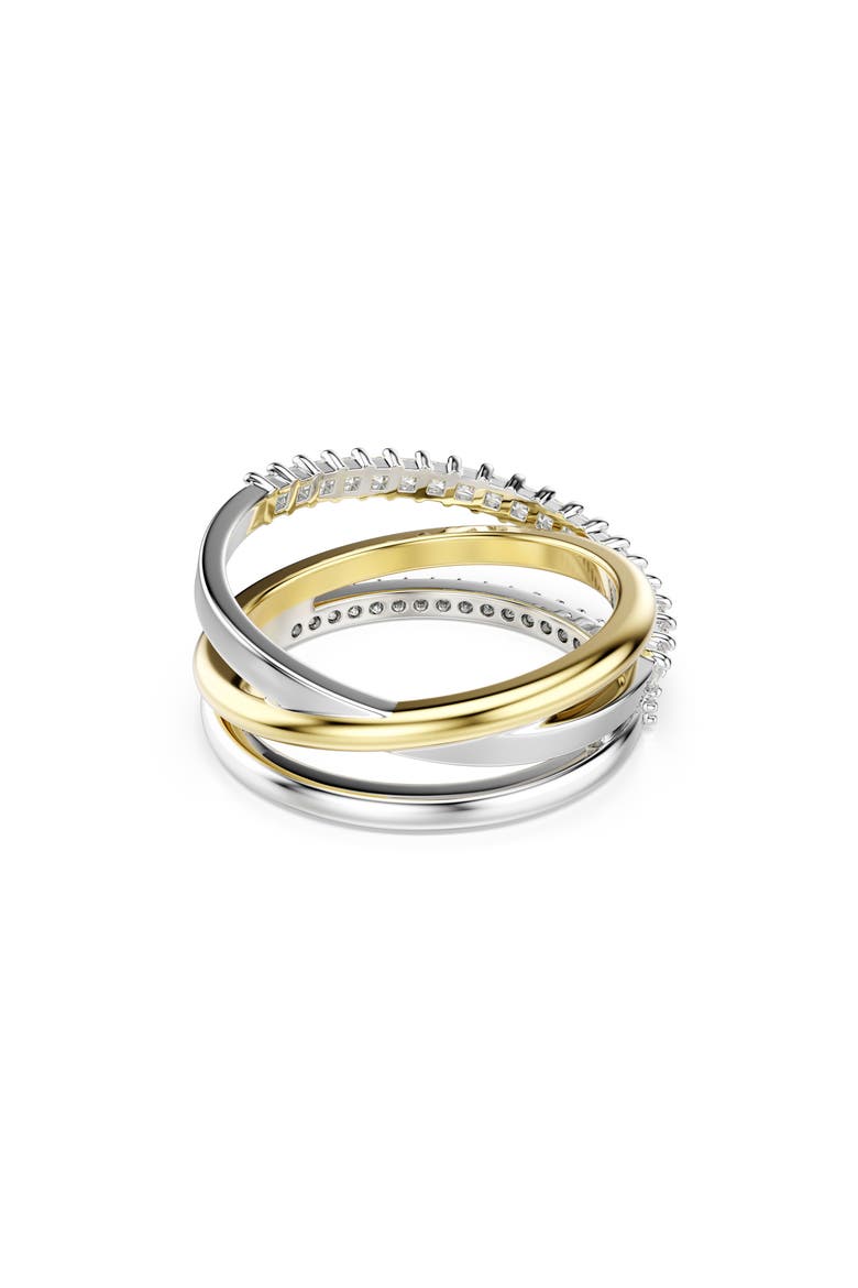 Hyperbola Layered Ring, Alternate, color, WHITE