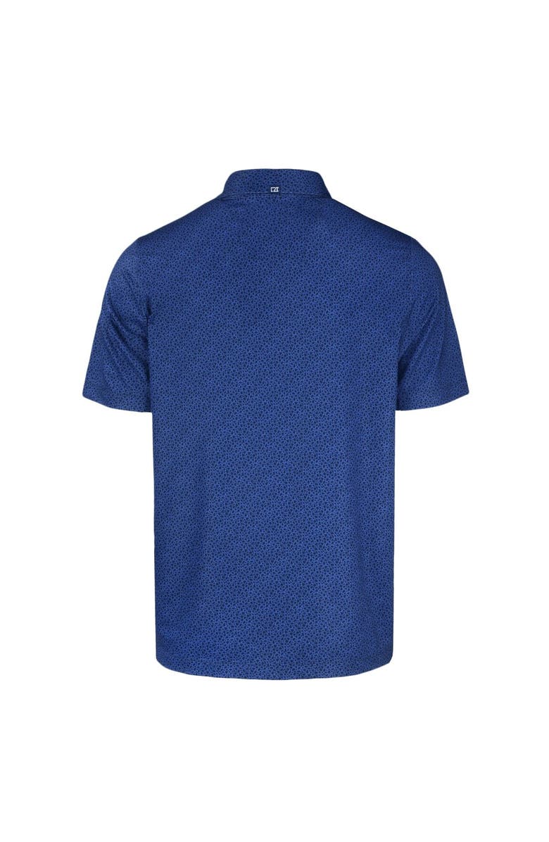 Cutter & Buck Men's Cutter & Buck Navy New York Jets  Americana Pike Eco Pebble Print Stretch Recycled Polo, Alternate, color, 