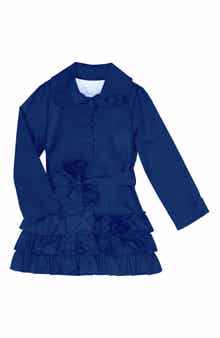 JOE-ELLA Kids' Rosette Knit Top Coat
