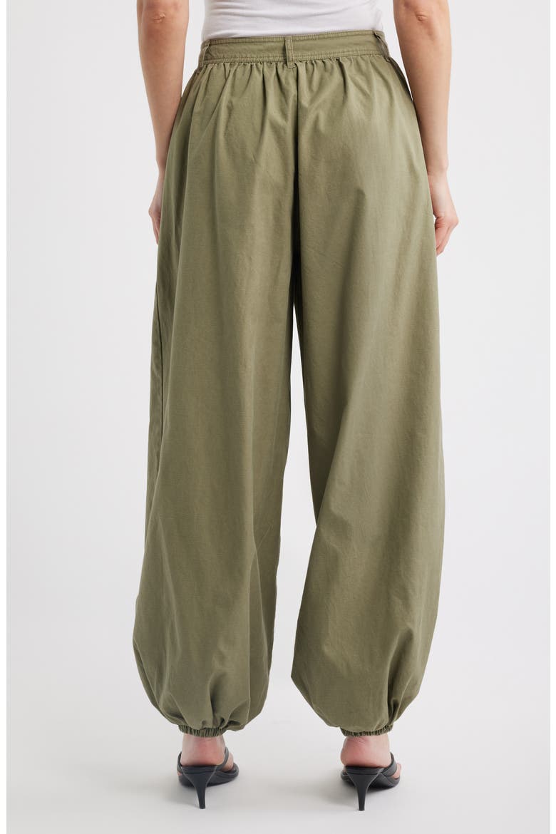 Ripstop Cotton Balloon Pants, Alternate, color, KHAKI