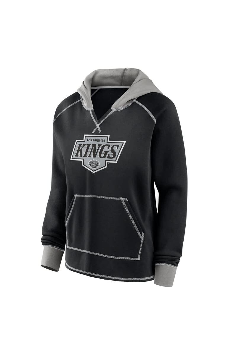 Logo Athletic Women's Logo Athletic Black Los Angeles Kings Hit It French Terry Full-Zip Hoodie, Alternate, color, Black