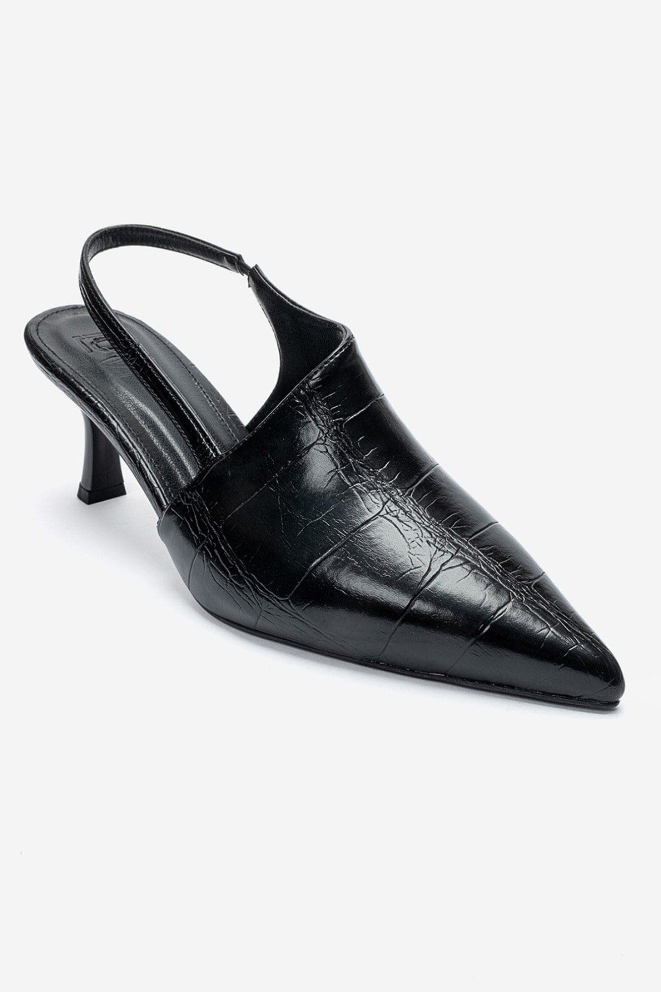 Yarel Stiletto Slingback Pump, Main, color, Black Print