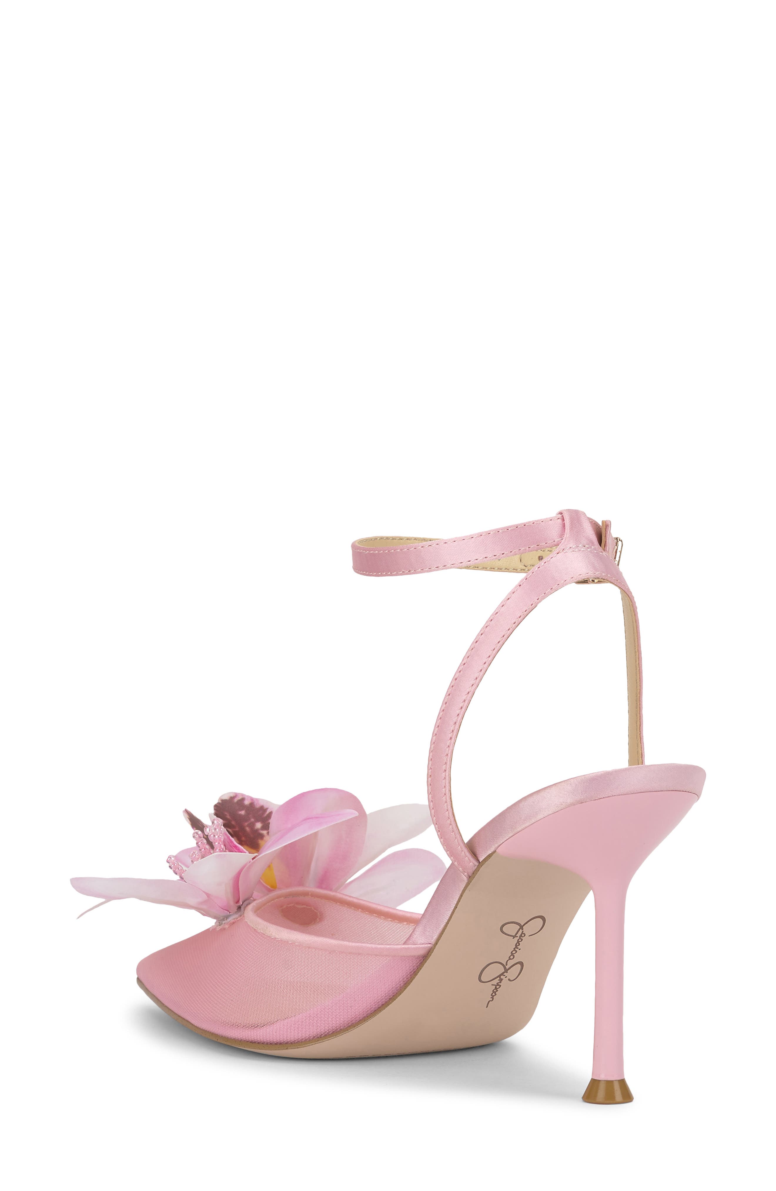 Jessica Simpson Vilyria Embellished Pointed Toe Pump, Alternate, color, Pink Sugar