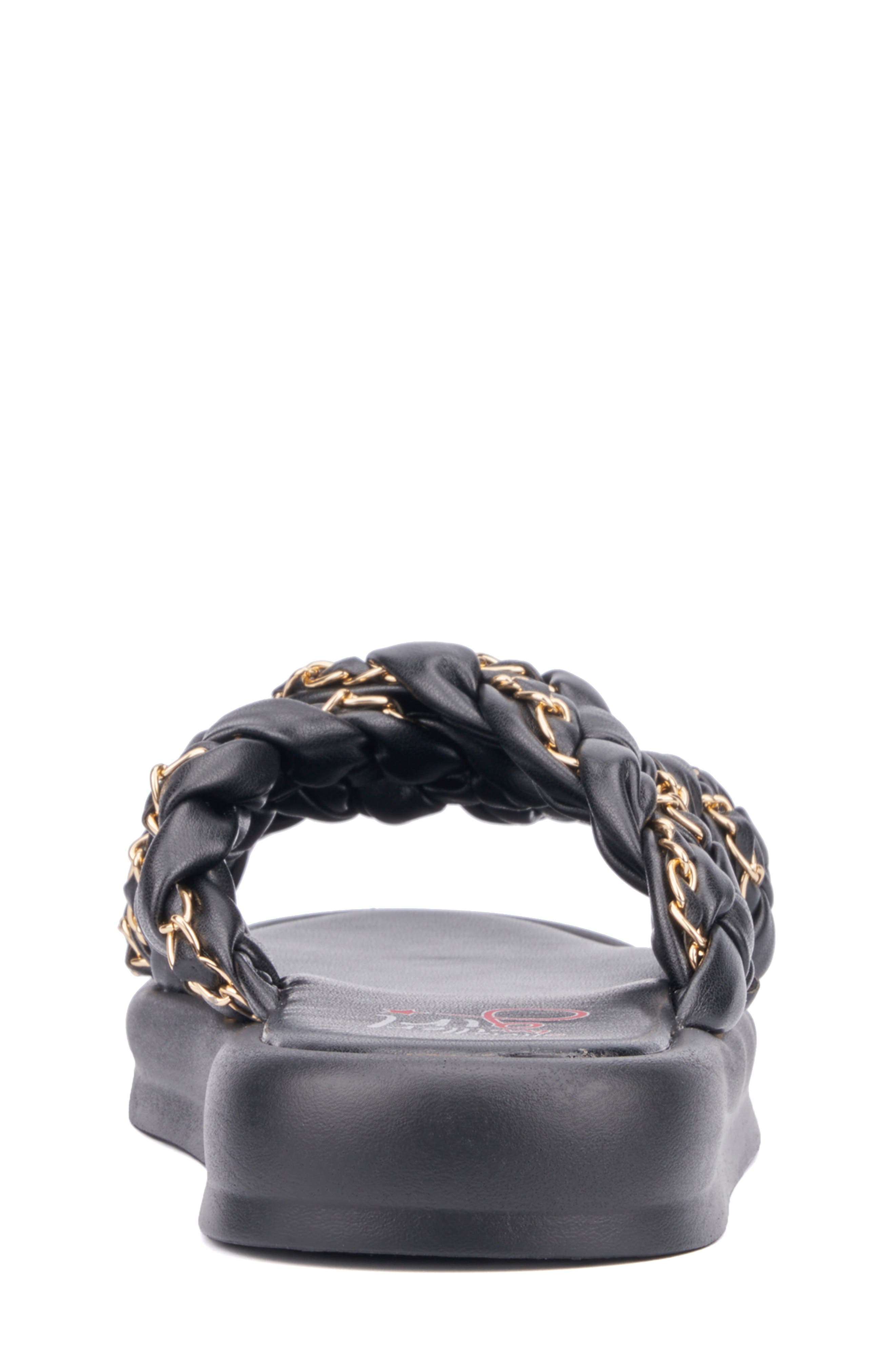 OLIVIA MILLER Kids' Cross Band Slide Sandal, Alternate, color, 