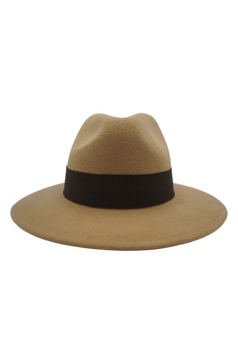 Brown Wool Felted Fedora