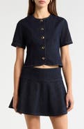 ASTR the Label Lennon Short Sleeve Denim Jacket