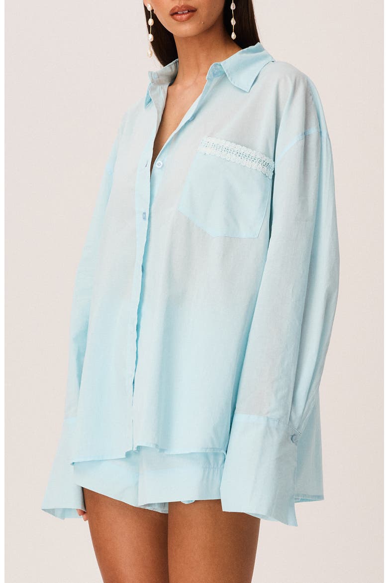 Amren Cotton Shirt, Alternate, color, LIGHT BLUE