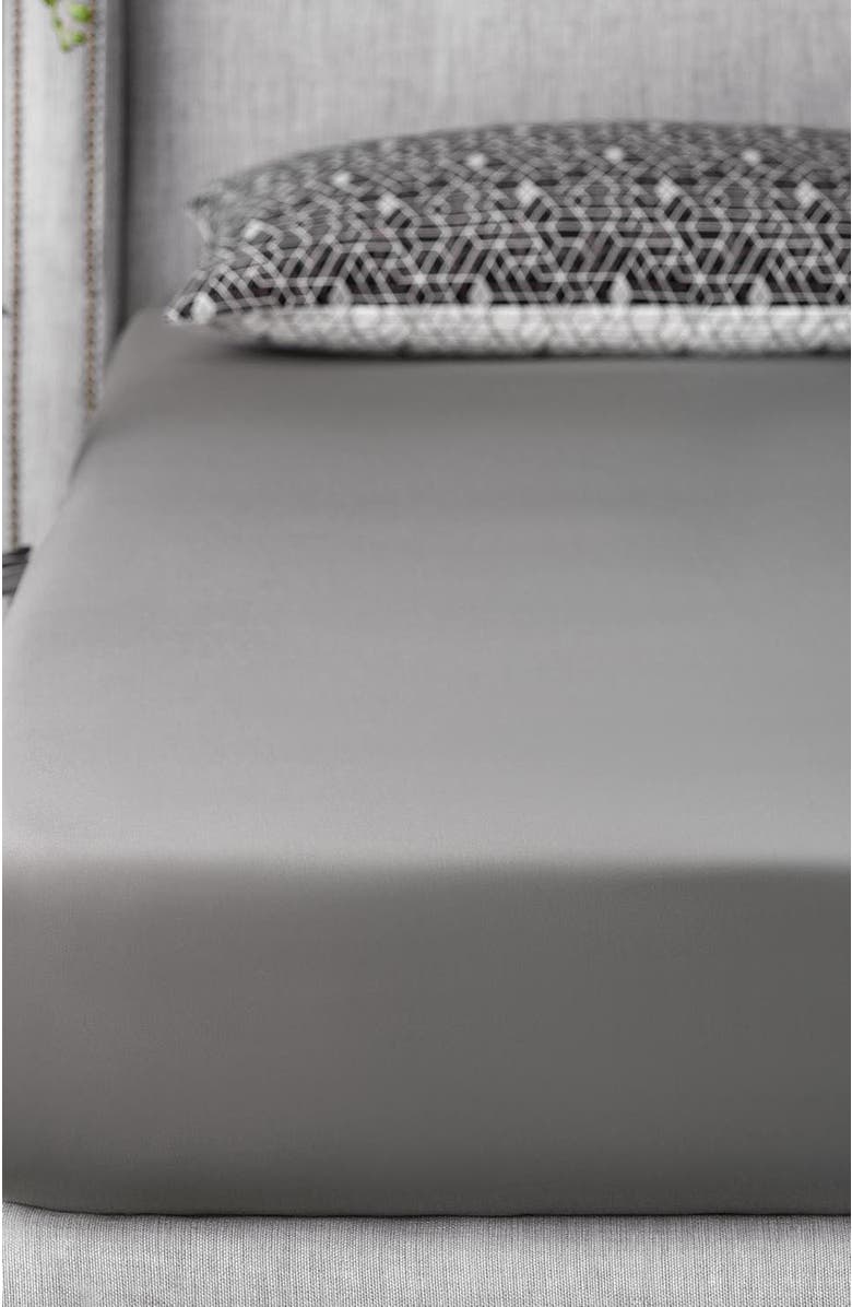 Togas Baker Fitted Sheet, Alternate, color, Grey