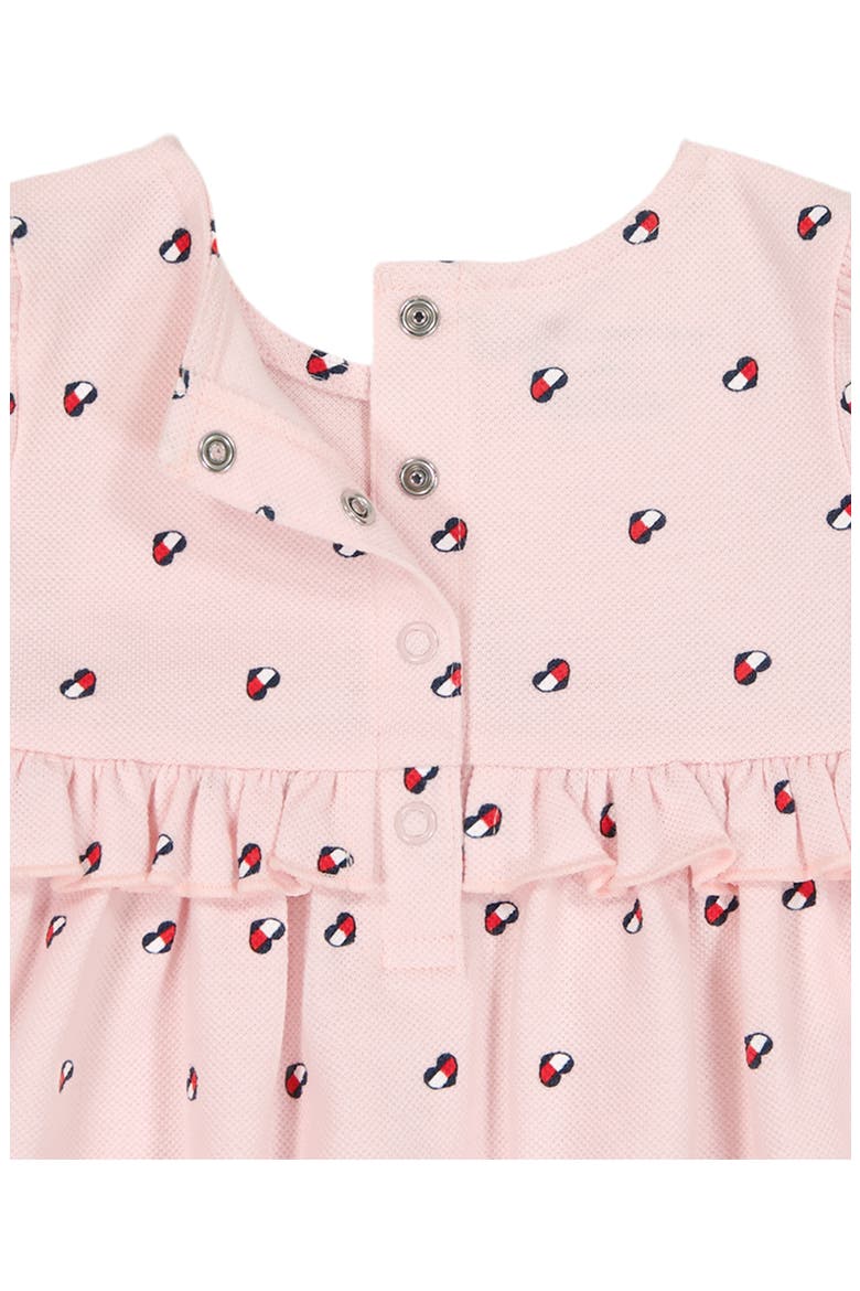 Tommy Heart Logo Top & Bloomers Set, Alternate, color, DARK PINK