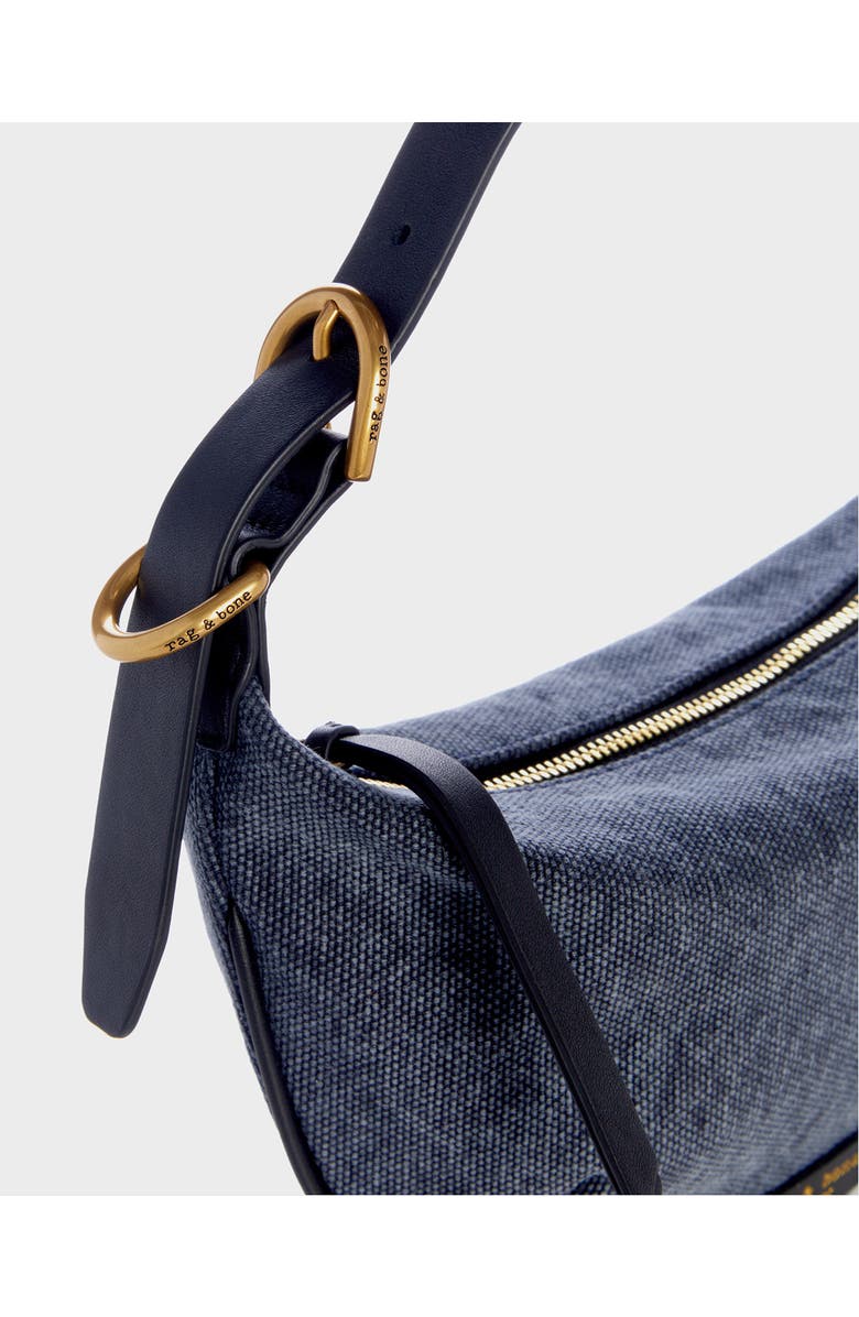 rag & bone Small Mercer Canvas Hobo Bag, Alternate, color, Mid