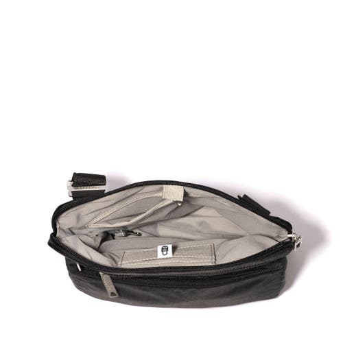 Baggallini Securtex Anti-theft Large Crossbody Bag In Black