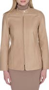 Cole Haan Leather Biker Jacket