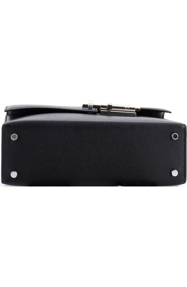 Pre-Owned Hermes Verrou Bag Epsom and Canvas 23, Alternate, color, Noir