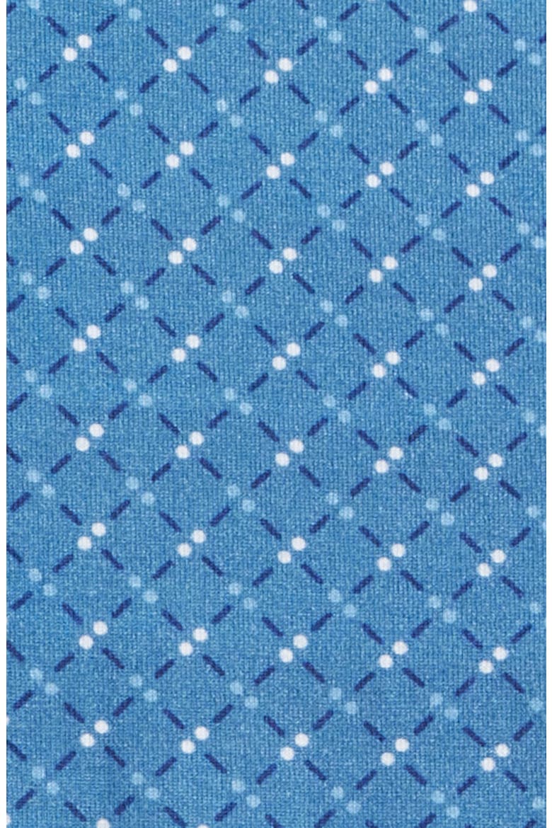 Devon OoohCotton® Geo Print Button-Up Shirt, Alternate, color, COBALT