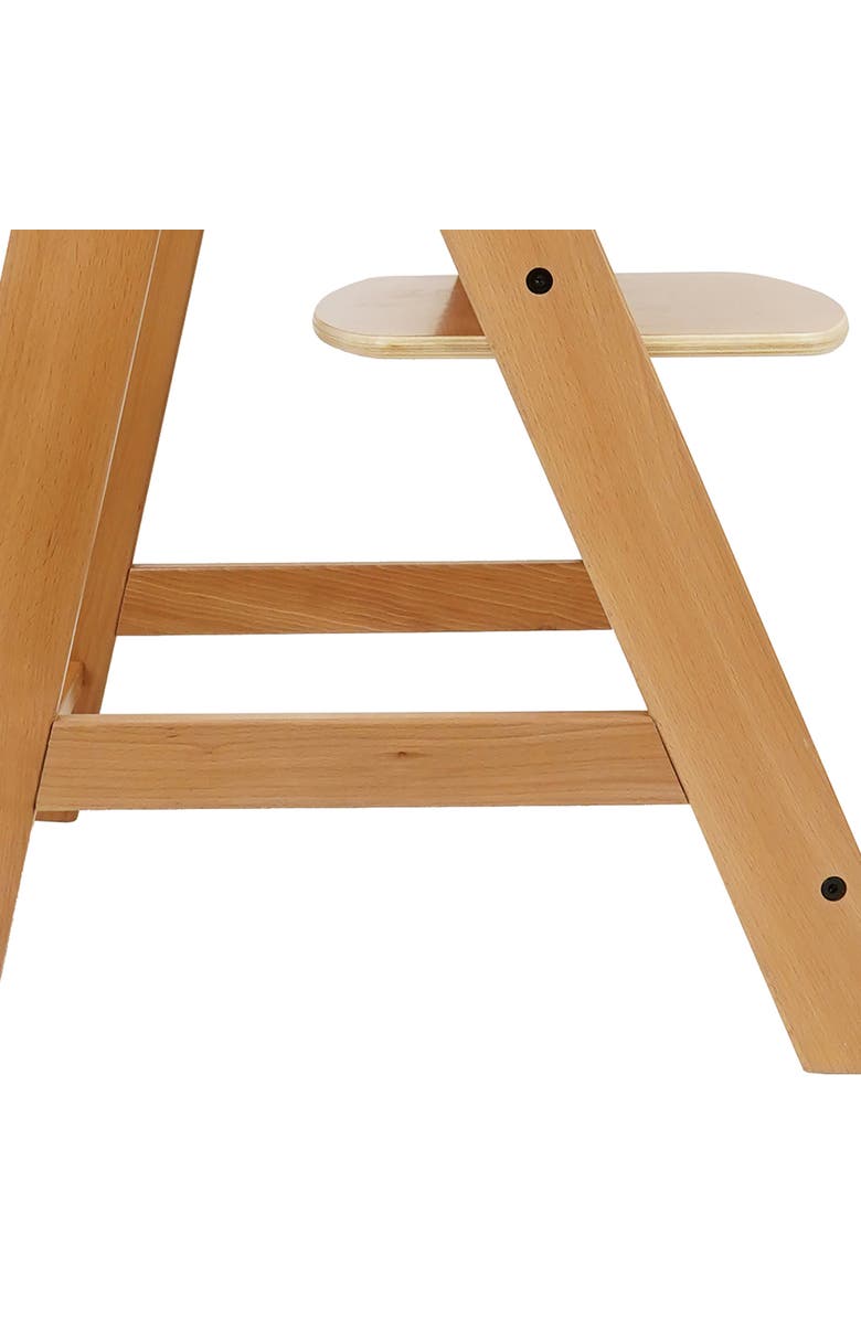 509 Crew 509 Sky Kids Wooden Chair W/ Adjustable Seat & Footrest, Natural, Alternate, color, 