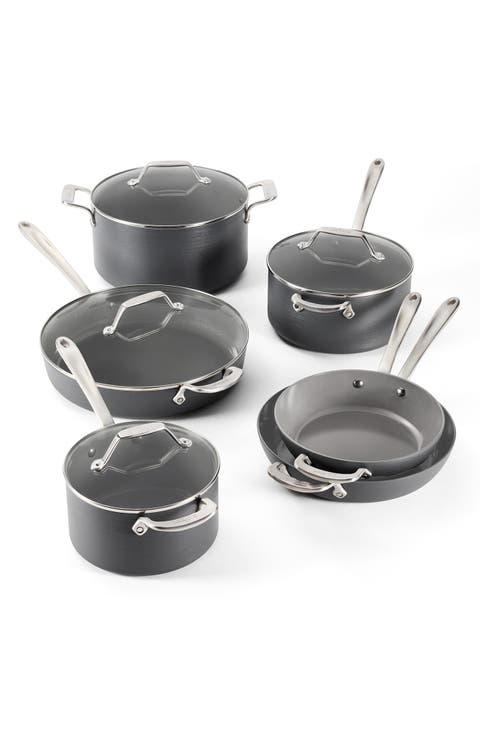 HA1 10-Piece Hard-Anodized Ceramic Nonstick Cookware Set