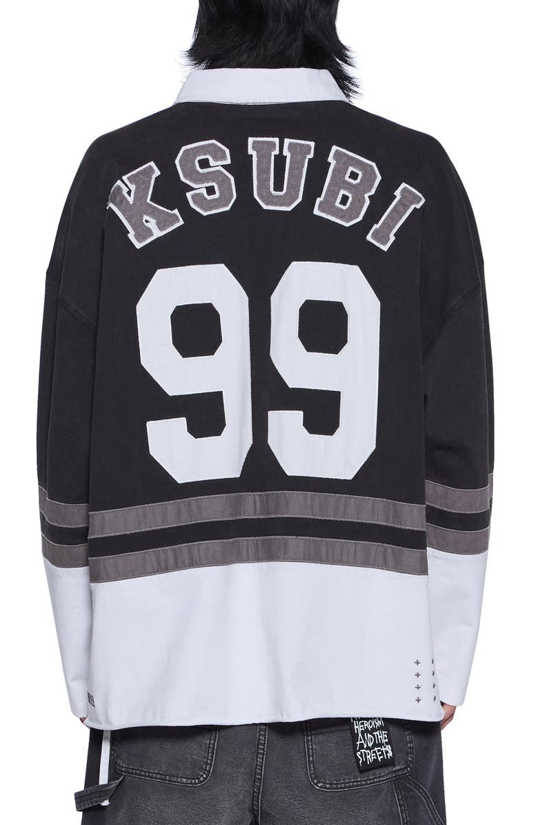 Ksubi Duke Rugby Jersey, Alternate, color, Black