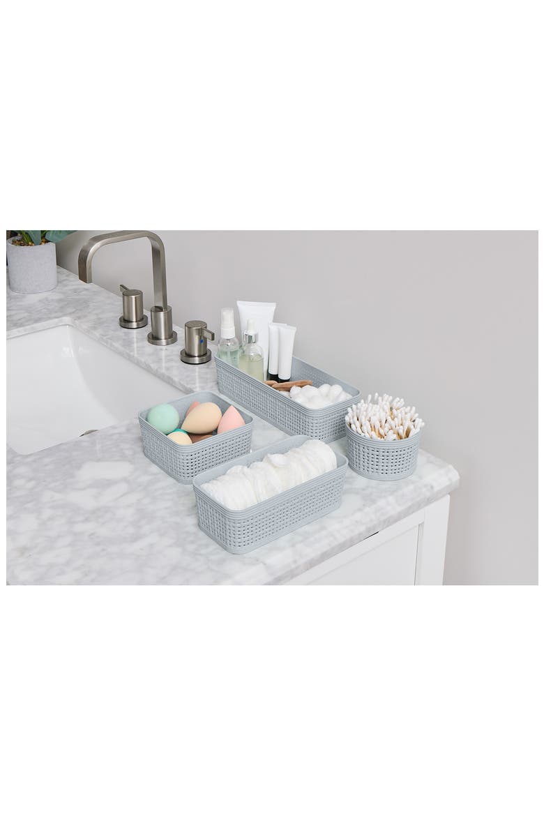 10-Piece Assorted Storage Basket Set, Alternate, color, CLOUD