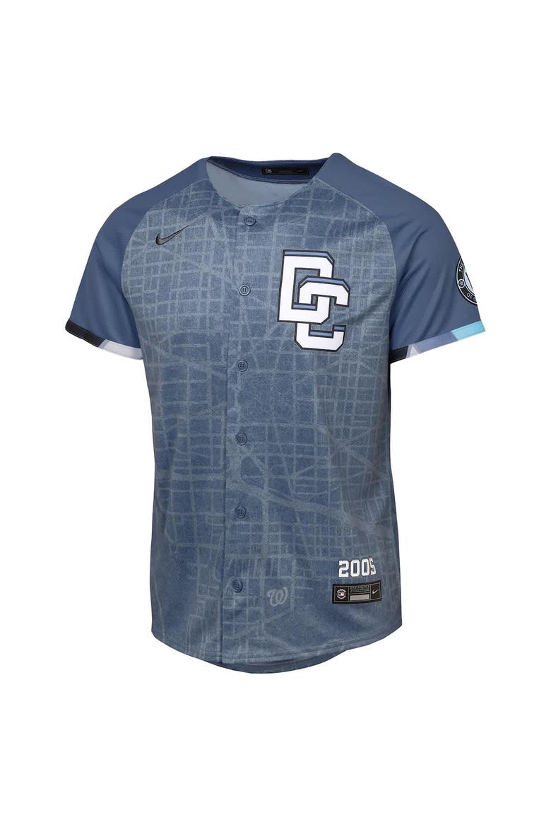 Youth Nike CJ Abrams Blue Washington Nationals City Connect 2025 Limited Jersey, Alternate, color, Blue