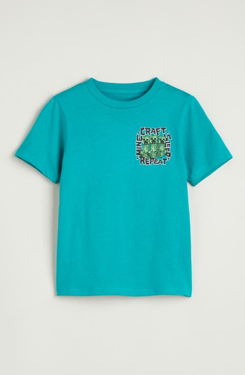 Kids' Minecraft Cotton Graphic T-Shirt (Toddler, Little Kid & Big Kid)