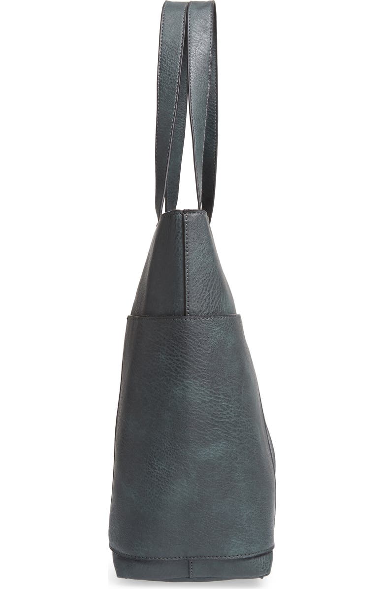 BP. Studded Faux Leather Tote, Alternate, color,