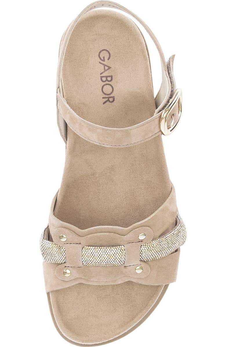 Gabor Ankle Strap Sandal, Alternate, color, Sand