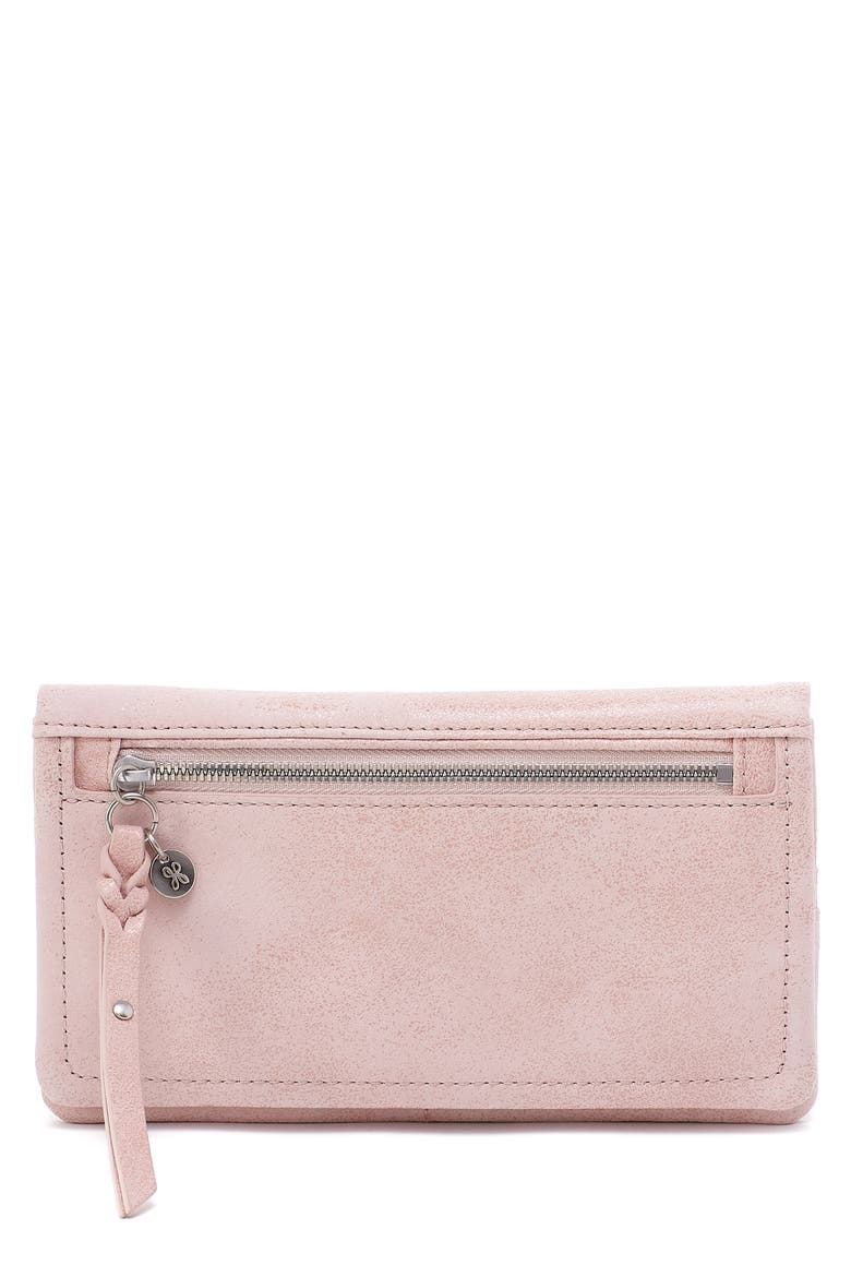 Lumen Leather Continental Bifold Wallet, Main, color, BLOSSOM