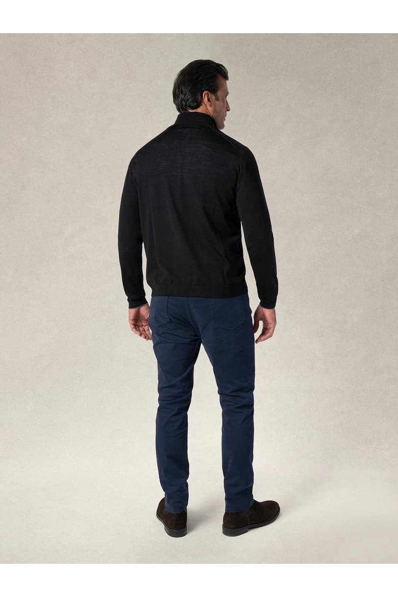 Eastwood Quarter Zip Sweater, Alternate, color, Black with Gray Tipping
