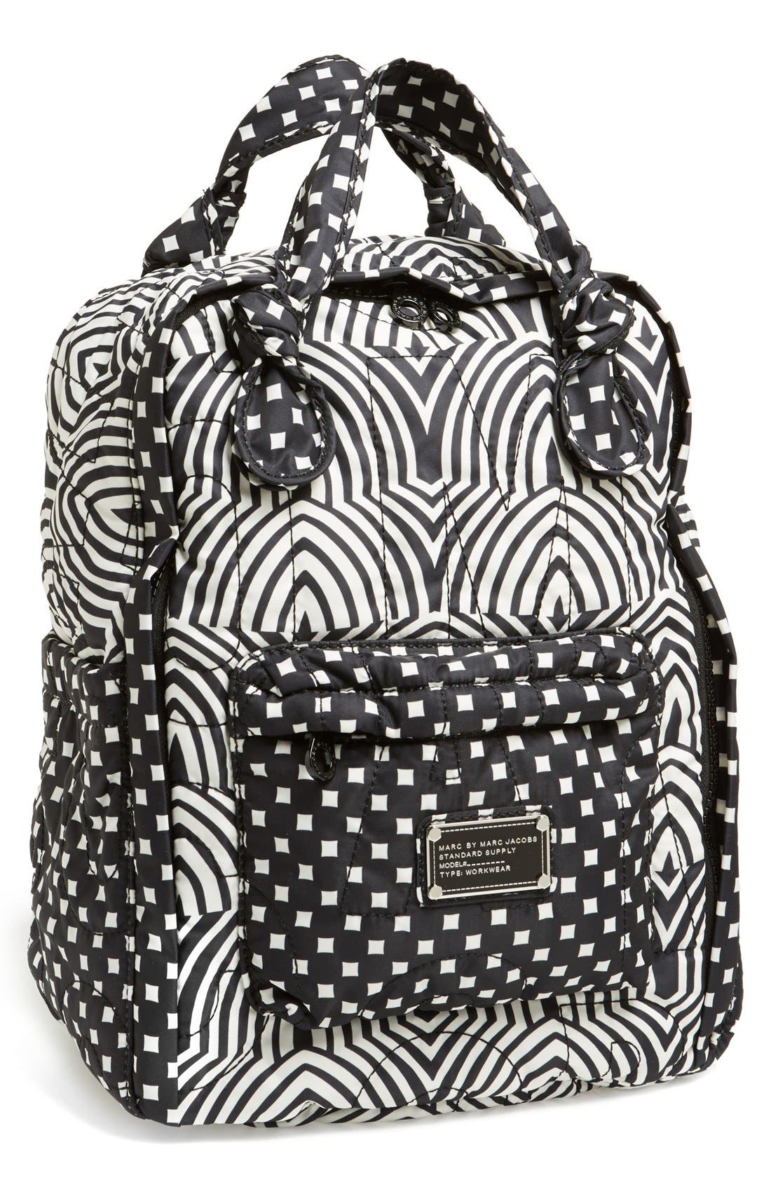 MARC BY MARC JACOBS 'Pretty' Knapsack, Main, color, BLACK MULTI