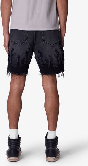 Flame Denim Shorts