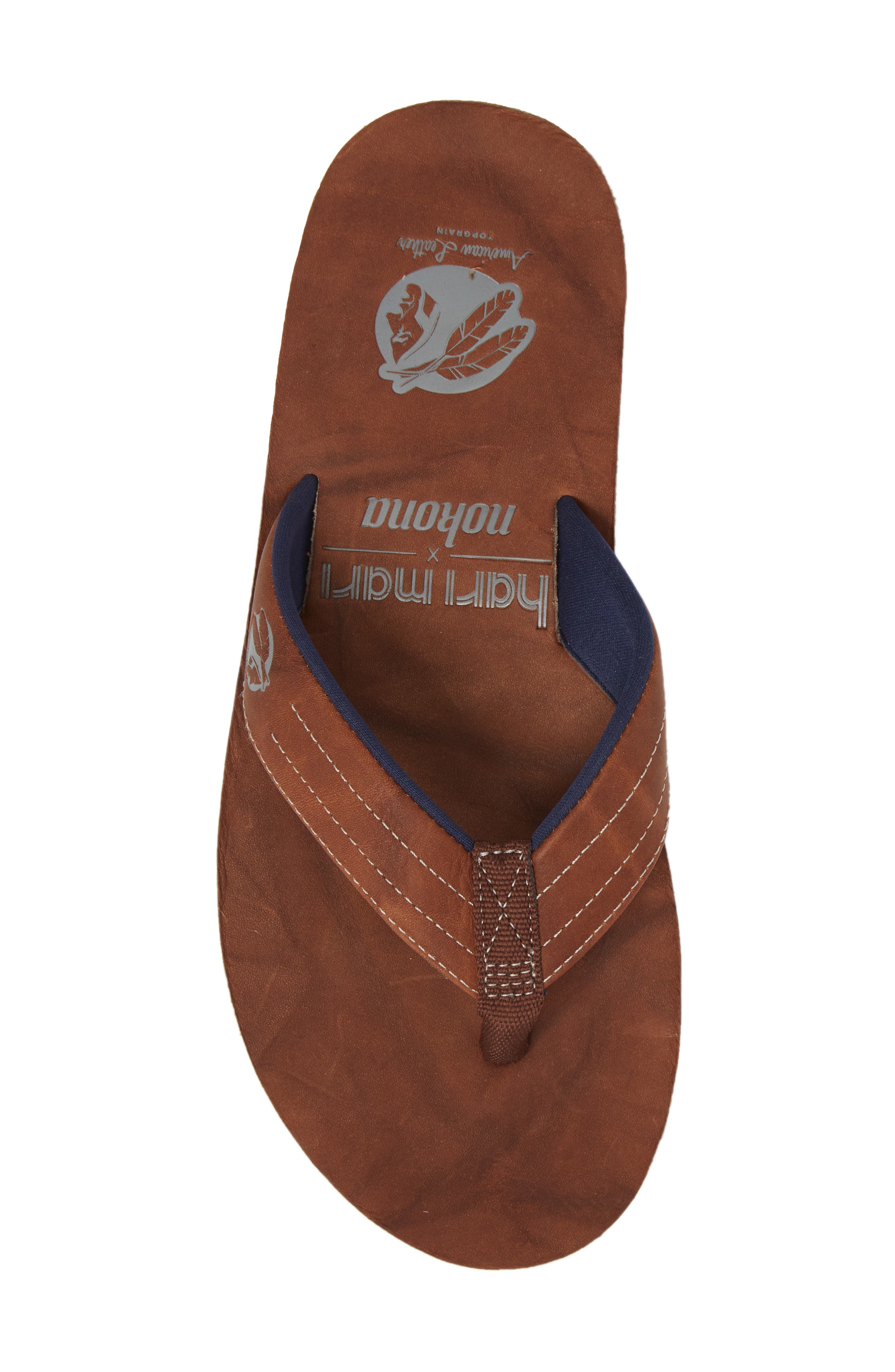 Nokona Flip Flop, Alternate, color, WALNUT LEATHER