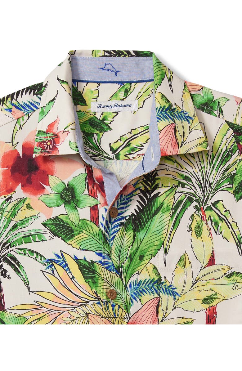 Tommy Bahama Tepito Garden Short Sleeve Silk Blend Button-Up Shirt, Alternate, color, 