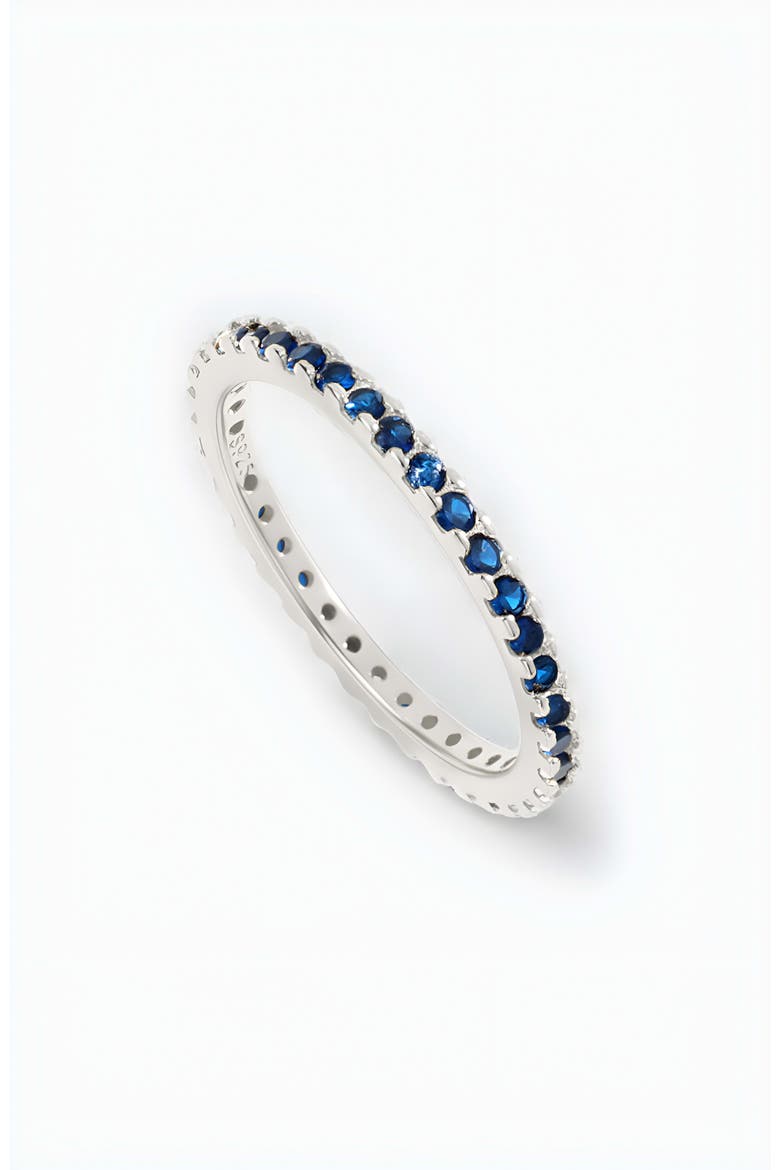 December Birthstone Eternity Stacking Ring, Main, color, 925 Sterling Silver