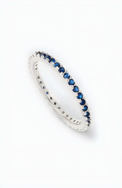December Birthstone Eternity Stacking Ring