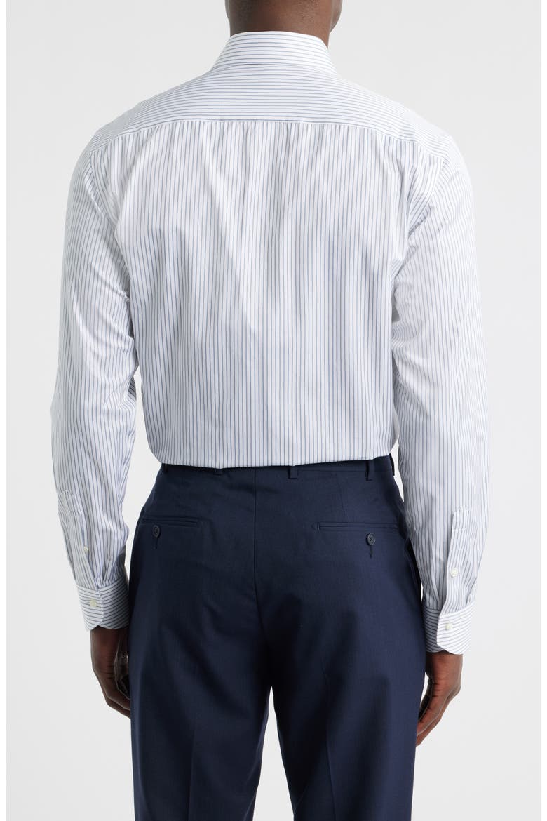 Regular Fit Stripe Non-Iron Cotton Dress Shirt, Alternate, color, LIGHT GREEN