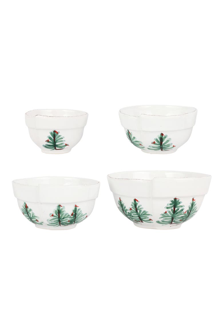 Lastra Holiday Set of 4 Assorted Prepping Bowls, Alternate, color, GREEN