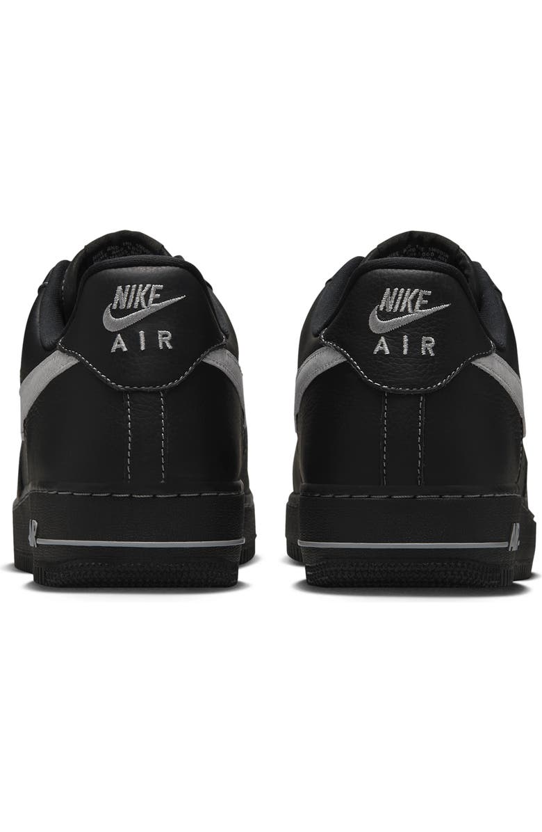 Nike Air Force 1 '07 LV8 Sneaker, Alternate, color, 006 Black/Black/Black/Wolf Grey