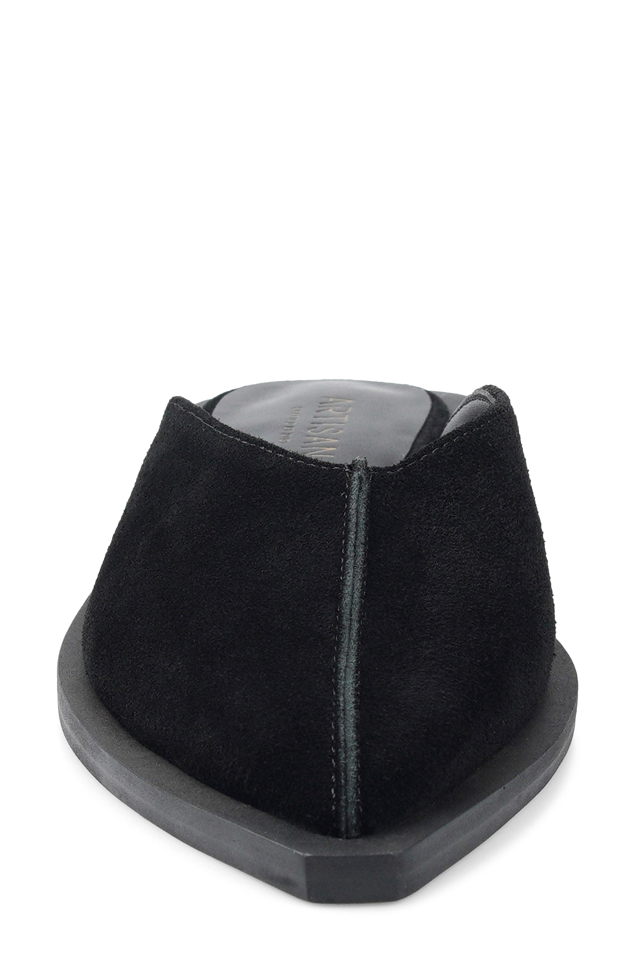 Pointed Toe Mule, Alternate, color, BLACK SUEDE