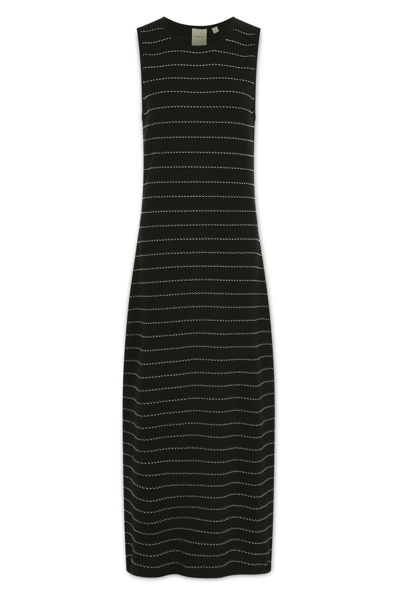 Beesley Stitch Knit Midi Dress, Alternate, color, BLACK