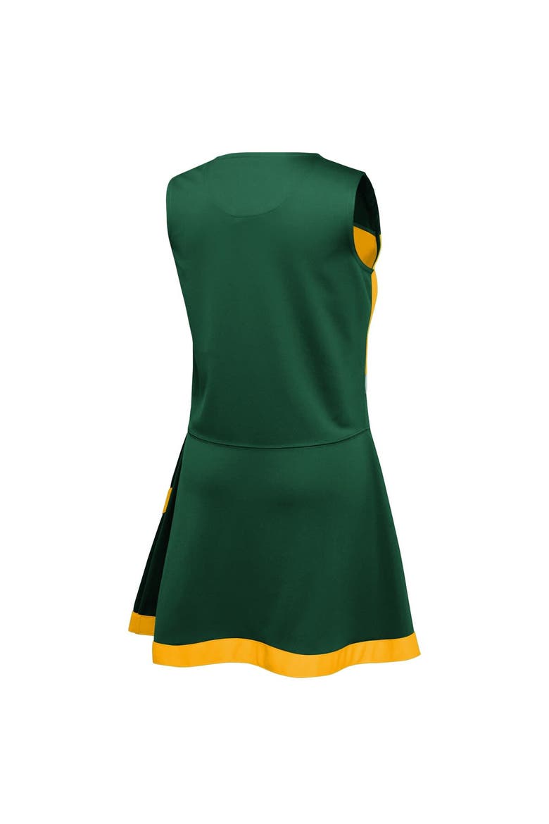Girls Preschool Green Green Bay Packers Two-Piece Cheer Captain Jumper Dress with Bloomers Set, Alternate, color, Green