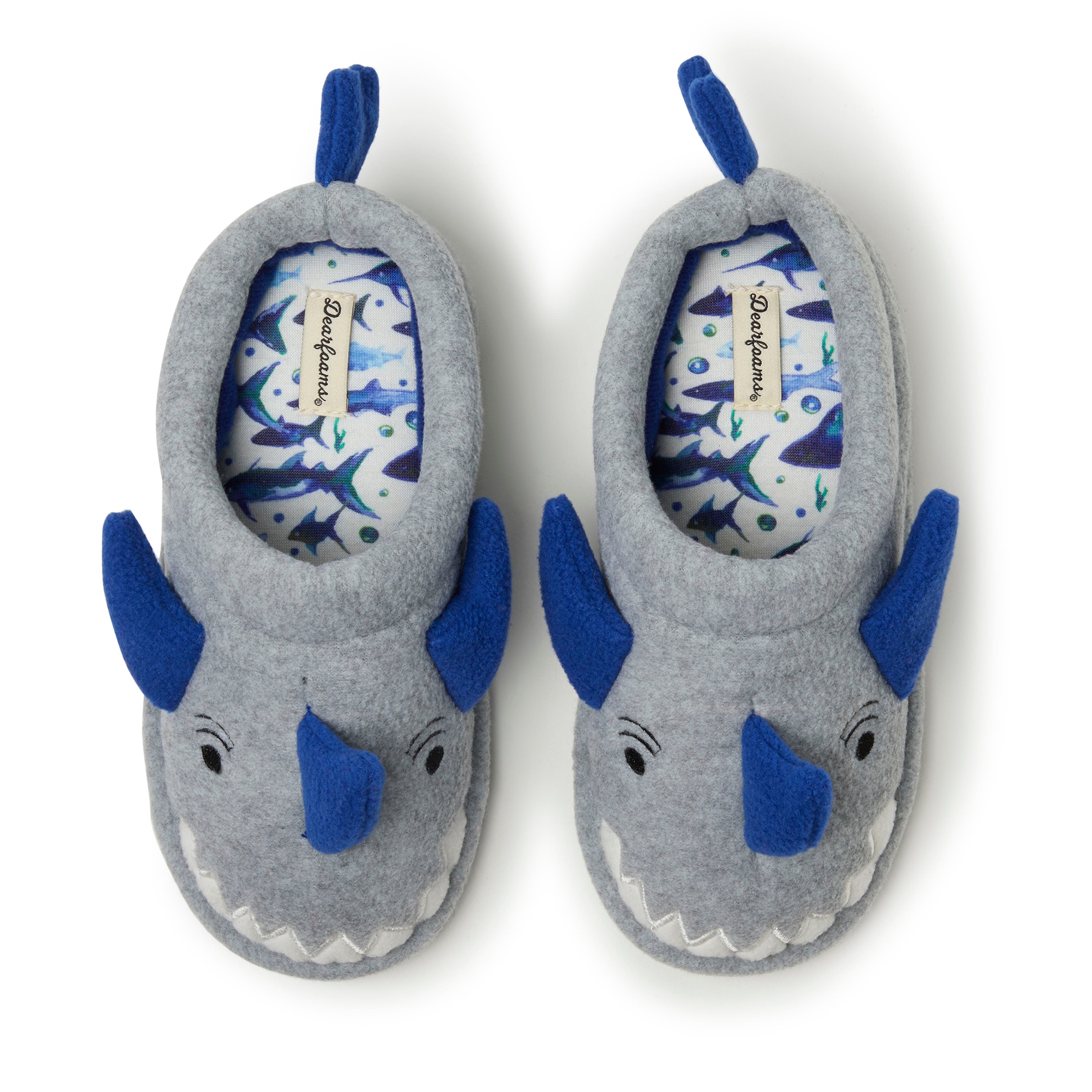 DEARFOAMS Kids
 Peyton Animal Slip-On Clog Slipper, Alternate, color, Light Heather Grey